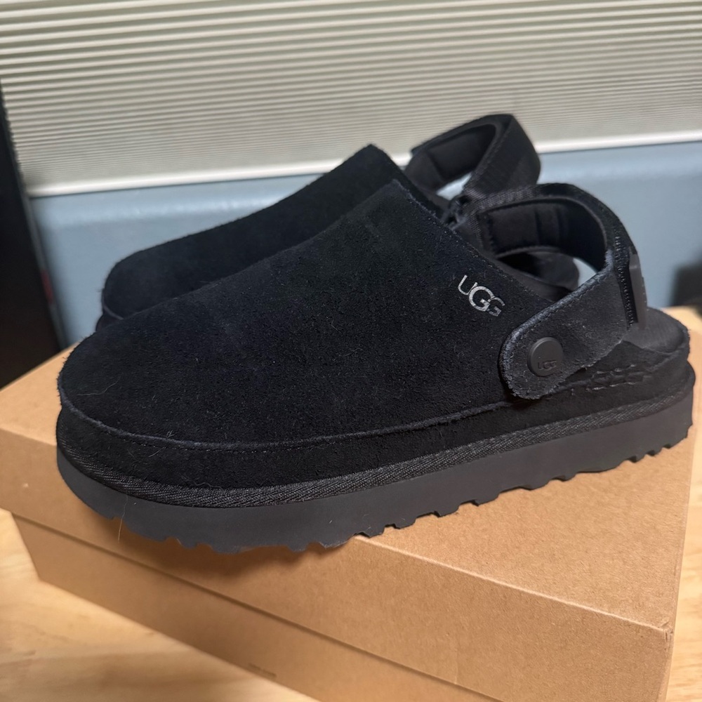 UGG Black Goldenstar Clogs